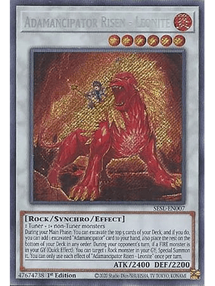 Adamancipator Risen - Leonite - SESL-EN007 - Secret Rare