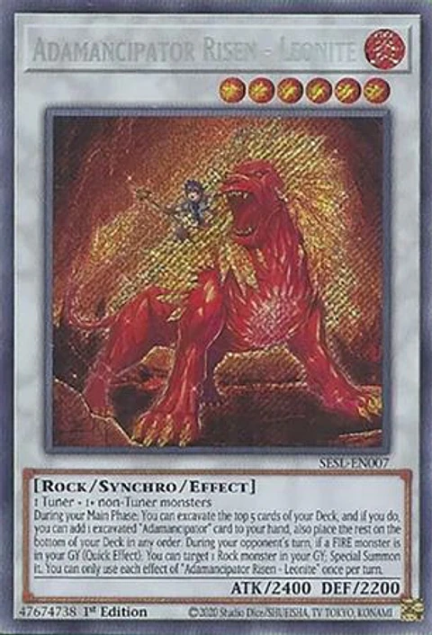 Adamancipator Risen - Leonite - SESL-EN007 - Secret Rare