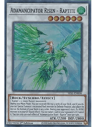 Adamancipator Risen - Raptite - SESL-EN008 - Super Rare