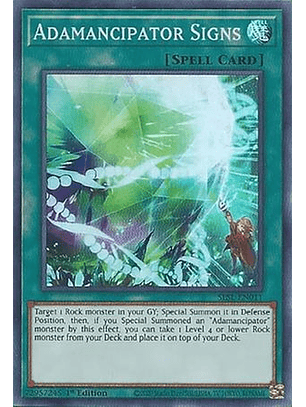 Adamancipator Signs - SESL-EN011 - Super Rare