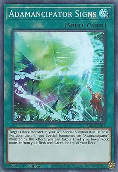 Adamancipator Signs - SESL-EN011 - Super Rare