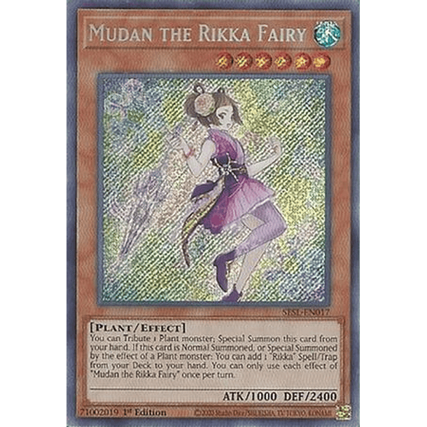 Mudan the Rikka Fairy - SESL-EN017 - Secret Rare