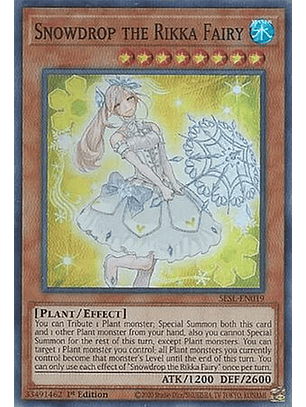 Snowdrop the Rikka Fairy - SESL-EN019 - Super Rare 