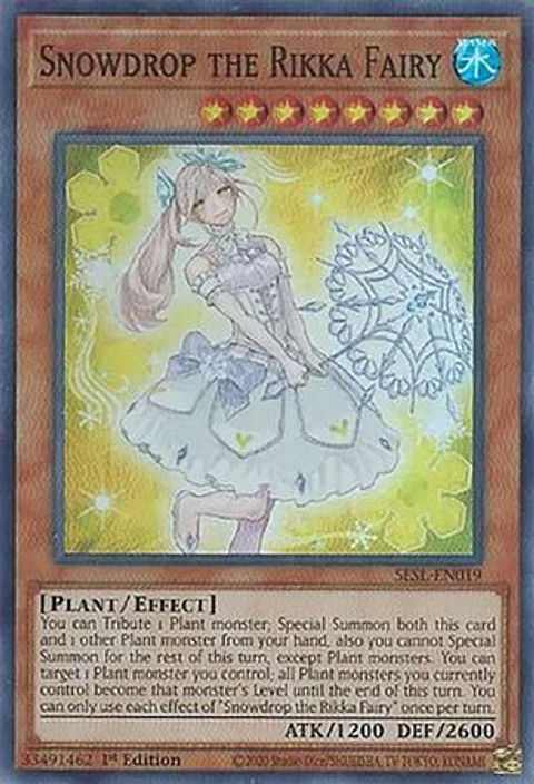 Snowdrop the Rikka Fairy - SESL-EN019 - Super Rare 