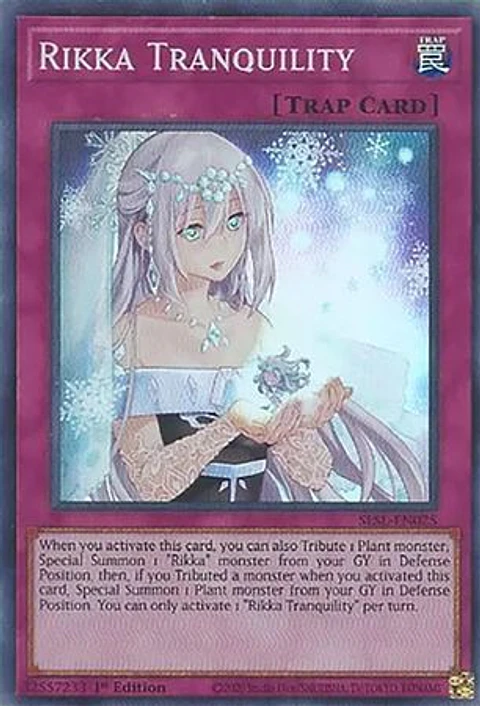 Rikka Tranquility - SESL-EN025 - Super Rare