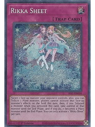 Rikka Sheet - SESL-EN026 - Secret Rare 