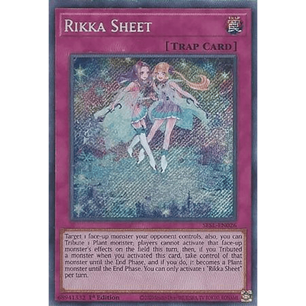 Rikka Sheet - SESL-EN026 - Secret Rare 