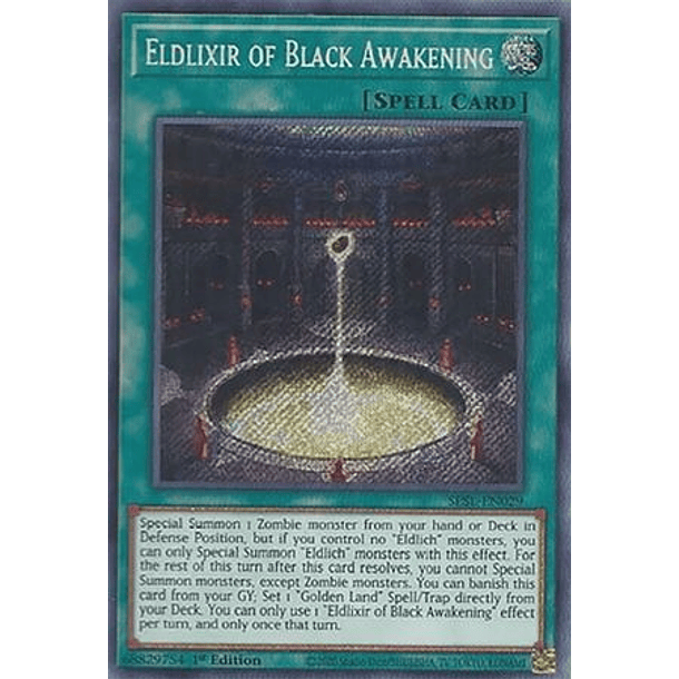 Eldlixir of Black Awakening - SESL-EN029 - Secret Rare 