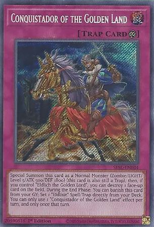 Conquistador of the Golden Land - SESL-EN034 - Secret Rare 1