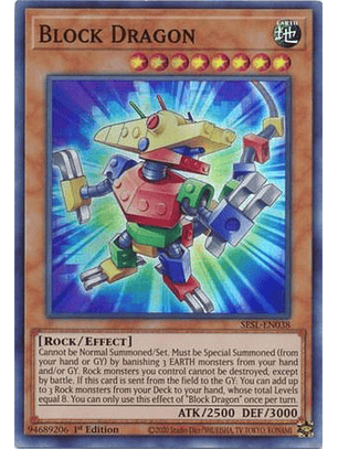 Block Dragon - SESL-EN038 - Super Rare 