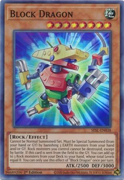 Block Dragon - SESL-EN038 - Super Rare 