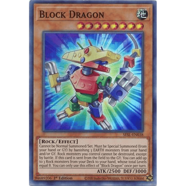 Block Dragon - SESL-EN038 - Super Rare 