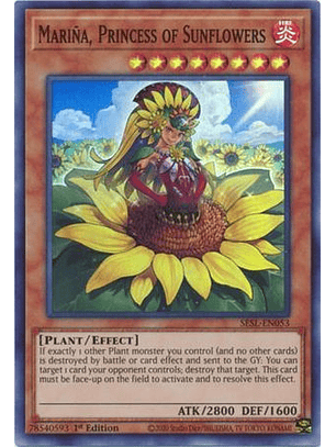 Mariña, Princess of Sunflowers - SESL-EN053 - Super Rare