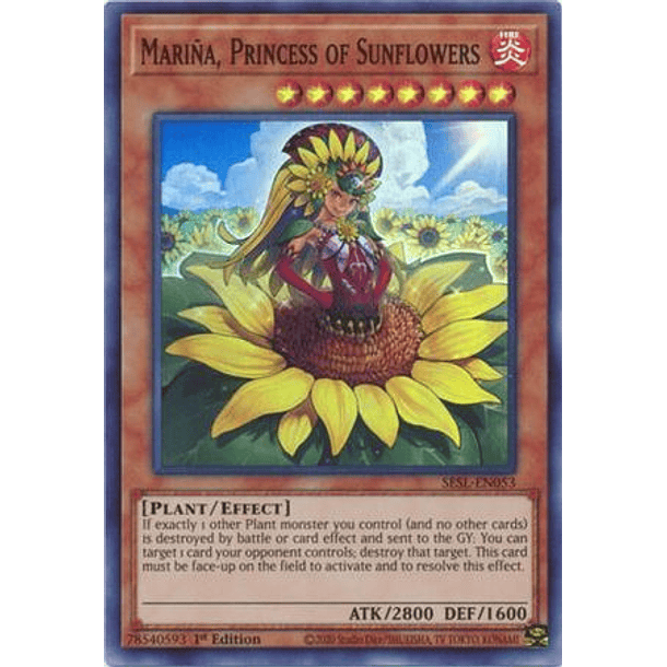 Mariña, Princess of Sunflowers - SESL-EN053 - Super Rare