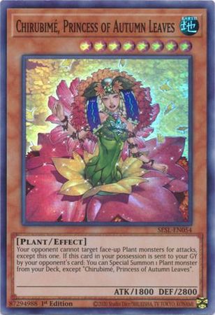 Chirubime, Princess of Autumn Leaves - SESL-EN054 - Super Rare 1