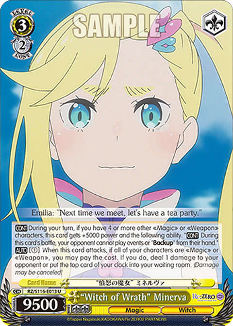 "Witch of Wrath" Minerva - RZ/S116-E013 - U