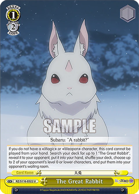 The Great Rabbit - RZ/S116-E022 - U