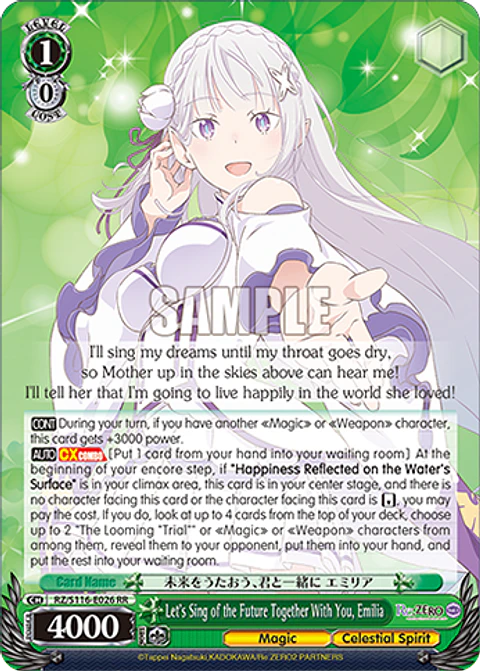 Let's Sing of the Future Together With You, Emilia - RZ/S116-E026 - RR