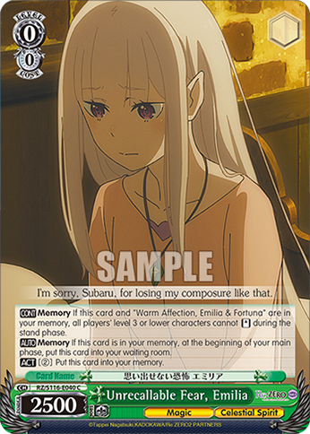 Unrecallable Fear, Emilia - RZ/S116-E040 - C 1
