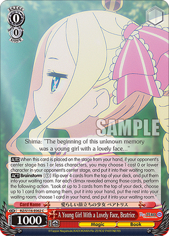A Young Girl With a Lovely Face, Beatrice - RZ/S116-E062 - C 1