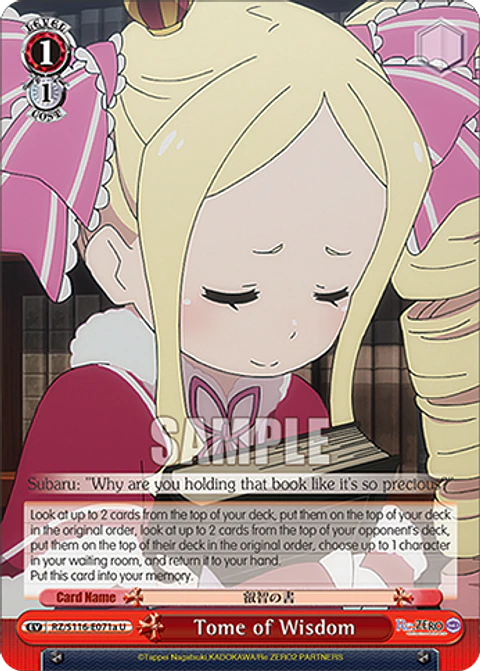 Tome of Wisdom (A) - RZ/S116-E071a - U