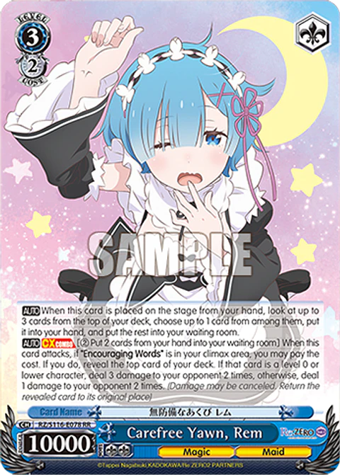 Carefree Yawn, Rem - RZ/S116-E078 - RR