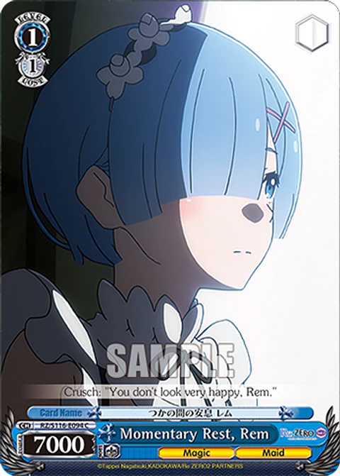 Momentary Rest, Rem - RZ/S116-E094 - C
