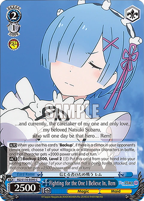 Fighting for the One I Believe In, Rem - RZ/S116-E095 - C