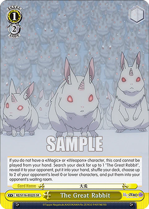 The Great Rabbit (SR) - RZ/S116-E022S - SR