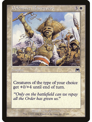 Defensive Maneuvers - ONS - C 