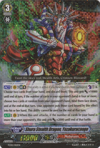 Shura Stealth Dragon, Yozakuracongo - FC02/012EN - RRR 1
