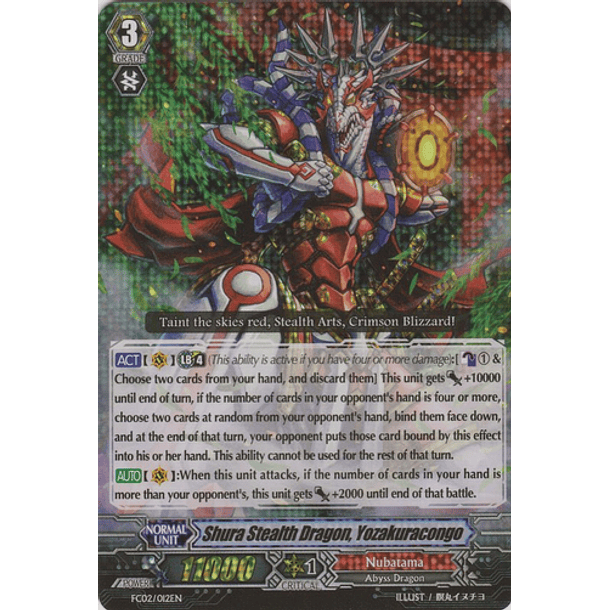Shura Stealth Dragon, Yozakuracongo - FC02/012EN - RRR