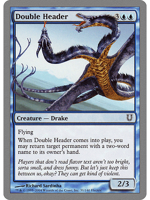 Double Header - UNH - C 