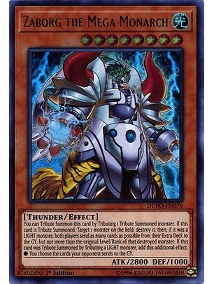 Zaborg the Mega Monarch - DUPO-EN079 - Ultra Rare 