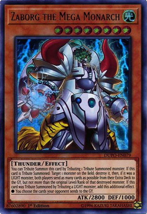 Zaborg the Mega Monarch - DUPO-EN079 - Ultra Rare 