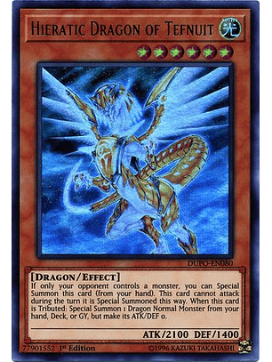 Hieratic Dragon of Tefnuit - DUPO-EN080 - Ultra Rare 