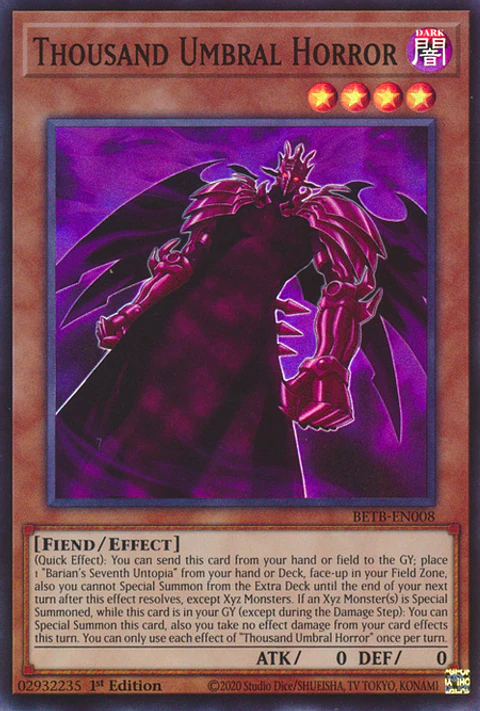 Thousand Umbral Horror - BETB-EN008 - Super Rare