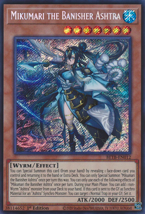 Mikumari the Banisher Ashtra - BETB-EN012 - Secret Rare