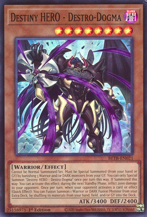 Destiny HERO - Destro-Dogma - BETB-EN021 - Super Rare