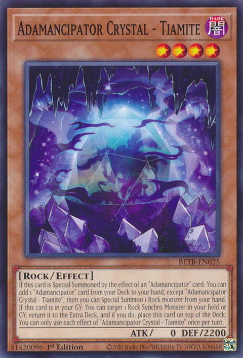 Adamancipator Crystal - Tiamite - BETB-EN025 - Common