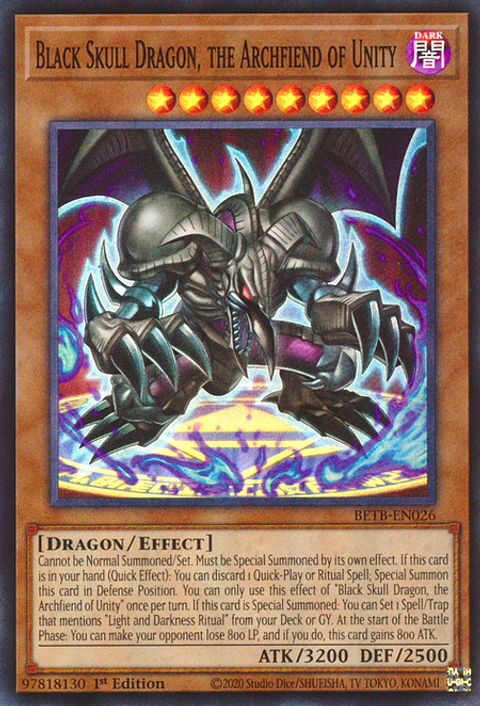 Black Skull Dragon, the Archfiend of Unity - BETB-EN026 - Super Rare