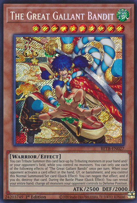 The Great Gallant Bandit - BETB-EN027 - Secret Rare