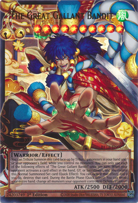 The Great Gallant Bandit - BETB-EN027 - Ultra Rare (Extended Art)