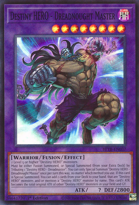 Destiny HERO - Dreadnought Master - BETB-EN037 - Super Rare