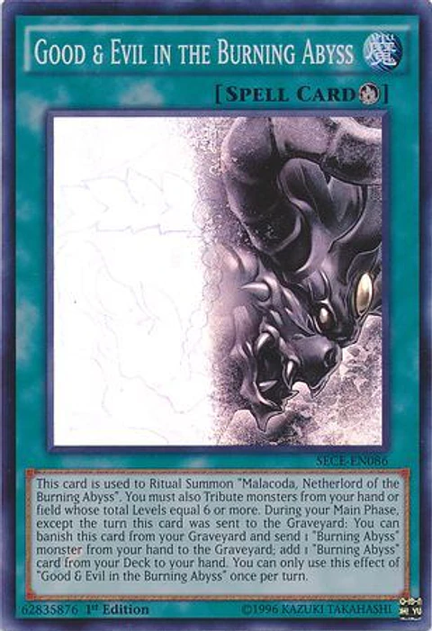 Good & Evil in the Burning Abyss - SECE-EN086 - Super Rare