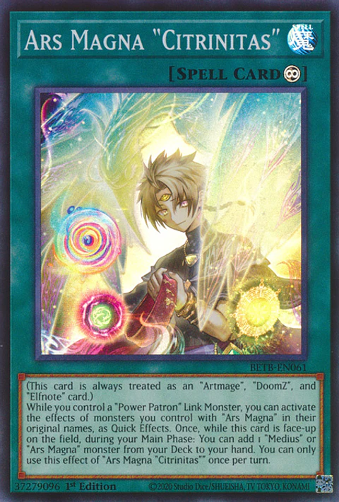 Ars Magna "Citrinitas" - BETB-EN061 - Super Rare