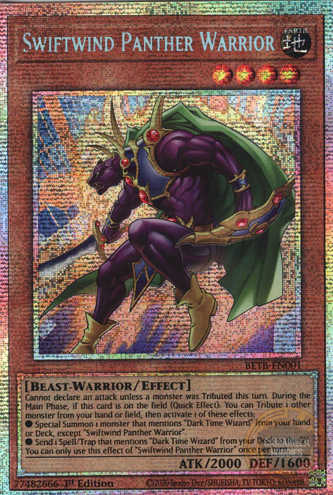 Swiftwind Panther Warrior - BETB-EN001 - Starlight Rare