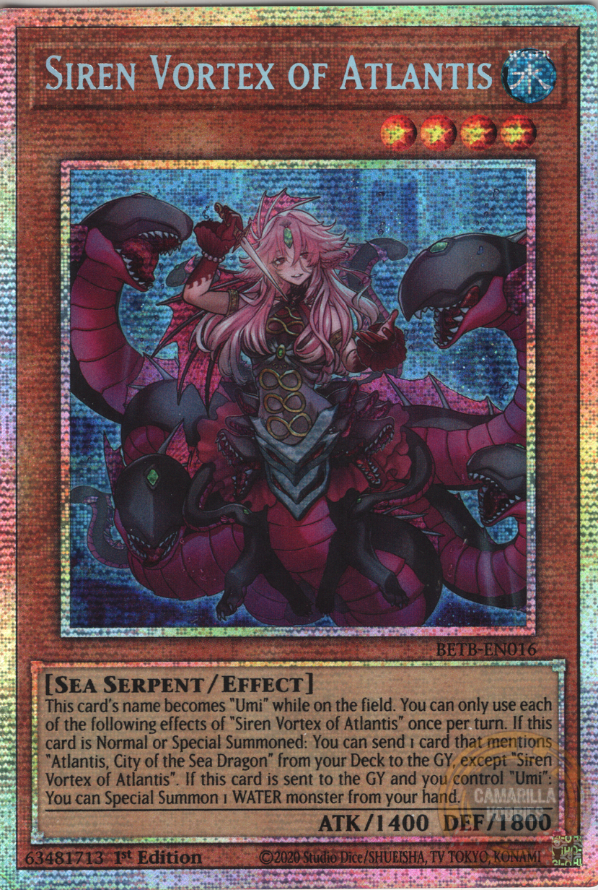 Siren Vortex of Atlantis - BETB-EN016 - Starlight Rare 1
