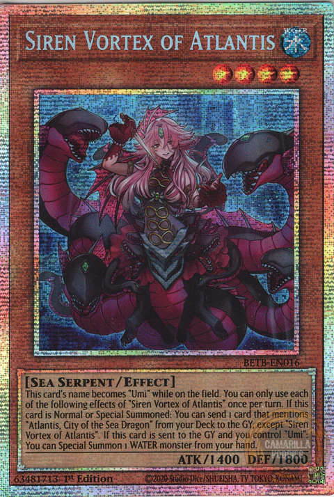 Siren Vortex of Atlantis - BETB-EN016 - Starlight Rare