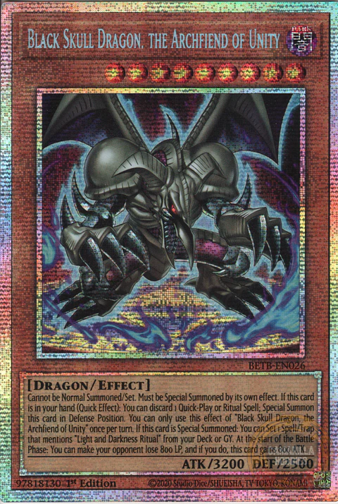 Black Skull Dragon, the Archfiend of Unity - BETB-EN026 - Starlight Rare